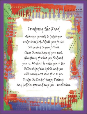 Trudging the Road AA poster (8x11) - Heartful Art by Raphaella Vaisseau