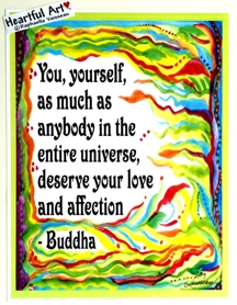 You yourself Buddha poster (8x11) - Heartfulart by Raphaella Vaisseau
