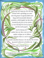 Every Leaf Henry David Thoreau poster (8x11) - Heartful Art by Raphaella Vaisseau