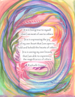 It is in being true to myself original prose poster (8x11) - Heartful Art by Raphaella Vaisseau