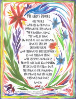 Lord's Prayer poster (8x11) - Heartful Art by Raphaella Vaisseau