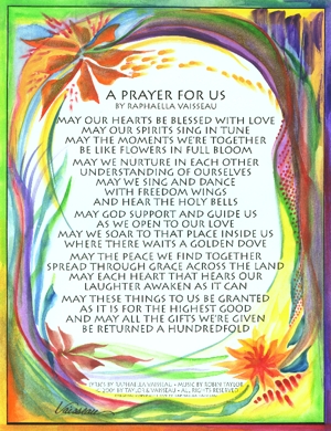 Prayer for Us poster (8x11) - Heartful Art by Raphaella Vaisseau