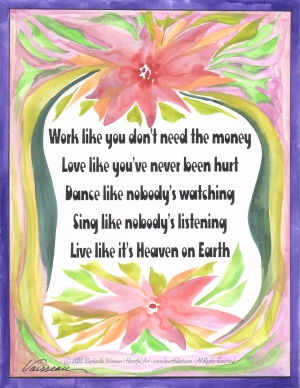 Work like you don't need the money poster (med)