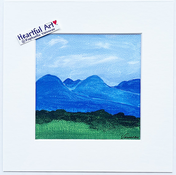 Blue Ridge Mountains print - Heartful Art by Raphaella Vaisseau