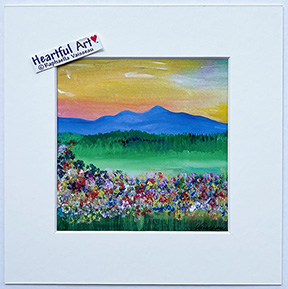 Blue Ridge Mountain Sunrise print - Heartful Art by Raphaella Vaisseau