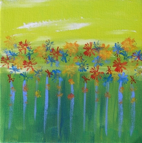 Citris Sunrise (8x8) - at show in Idyllwild, CA