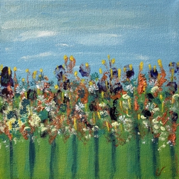 Garden of Cheer (8x8) - Heartful Art by Raphaella Vaisseau