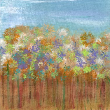 Spring in Marin (8 x 8) - at show in Black Mountain , NC