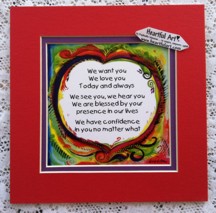 We want you - Baby Blessing original poem quote (8x8) - Heartful Art by Raphaella Vaisseau