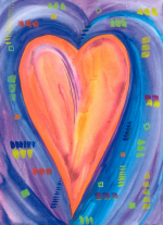 Heart of Lac Leman (print) - Heartful Art by Raphaella Vaisseau