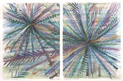 Jungle Blues I and II giclee prints - Heartful Art by Raphaella Vaisseau