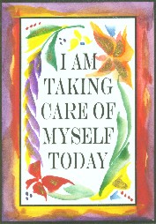I am taking care of myself magnet - Heartful Art by Raphaella Vaisseau