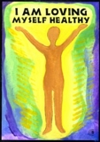 I am loving myself healthy magnet 2 (form) - Heartful Art by Raphaella Vaisseau