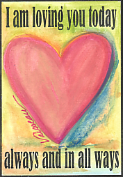 I am loving you today magnet - Heartful Art by Raphaella Vaisseau