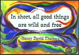 In short, all good things magnet (2x3) - Thoreau