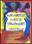 Individuality Ernest Holmes magnet - Heartful Art by Raphaella Vaisseau
