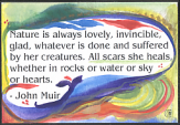 Nature is...John Muir magnet - Heartful Art by Raphaella Vaisseau