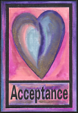 Acceptance magnet - Heartful Art by Raphaella Vaisseau