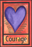 Courage 1 magnet - Heartful Art by Raphaella Vaisseau