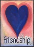 Friendship magnet - Heartful Art by Raphaella Vaisseau