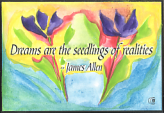 Dreams are the Seedlings James Allen magnet - Heartful Art by Raphaella Vaisseau