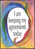 I am keeping my agreements magnet - Heartful Art by Raphaella Vaisseau