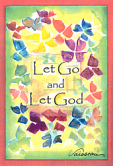 Let Go and Let God magnet - Heartful Art by Raphaella Vaisseau