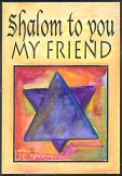 Shalom to you my friend magnet - Heartful Art by Raphaella Vaisseau