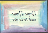 Simplify, simplify Henry David Thoreau magnet - Heartful Art by Raphaella Vaisseau