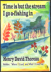 Time is but the stream Henry David Thoreau magnet - Heartful Art by Raphaella Vaisseau