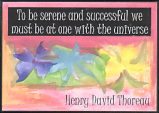 To be serene Henry David Thoreau magnet - Heartful Art by Raphaella Vaisseau