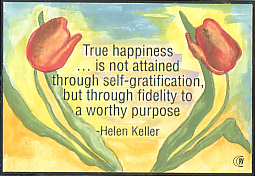 True happiness magnet - Helen Keller