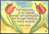 True happiness Helen Keller magnet - Heartful Art by Raphaella Vaisseau