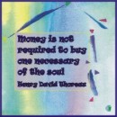 Money in not required Henry David Thoreau magnet - Heartful Art by Raphaella Vaisseau