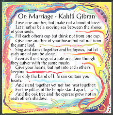 On Marriage Kahlil Gi N Magnet Heartful Art By Raphaella Vaisseau