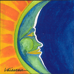 Sun and Moon (sm) - Heartful Art by Raphaella Vaisseau