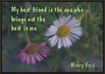 My best friend is the one Henry Ford magnet - Heartful Art by Raphaella Vaisseau