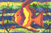 Fish postcards - Heartful Art by Raphaella Vaisseau