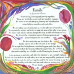 Family original poem (8x8) - Heartful Art by Raphaella Vaisseau