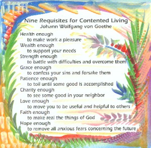 Nine Requisites Goethe quote (8x8) - Heartful Art by Raphaella Vaisseau