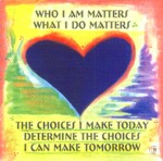 Who I Am Matters original quote (8x8) - Heartful Art by Raphaella Vaisseau
