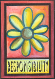 Responsibility magnet - Heartful Art by Raphaella Vaisseau