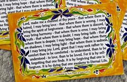 Prayer of Saint Francis (AA) postcards - Heartful Art by Raphaella Vaisseau
