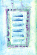 Blue Door print - Heartful Art by Raphaella Vaisseau