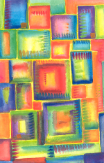 Boxes print - Heartful Art by Raphaella Vaisseau