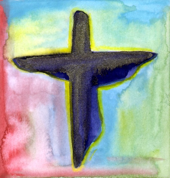 Cross 1 (print) - Heartful Art by Raphaella Vaisseau