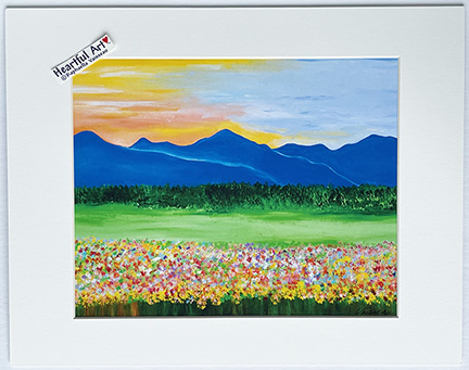 Blue Ridge Mountain Wildflowers print - Heartful Art by Raphaella Vaisseau