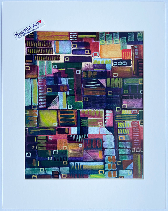 Grid 12 print - Heartful Art by Raphaella Vaisseau