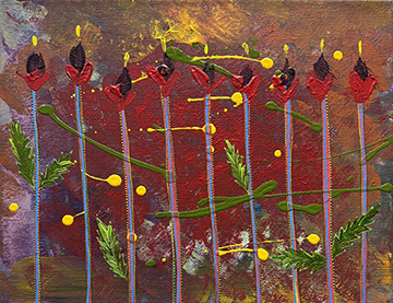 Hint Of A Poppy Field (11x14) - Heartful Art by Raphaella Vaisseau