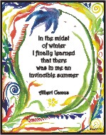 In the midst of winter Albert Camus poster (11x14) - Heartful Art by Raphaella Vaisseau